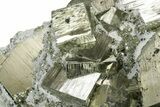Impressive Cubic Pyrite Crystals with Quartz & Sphalerite - Peru #351190-4